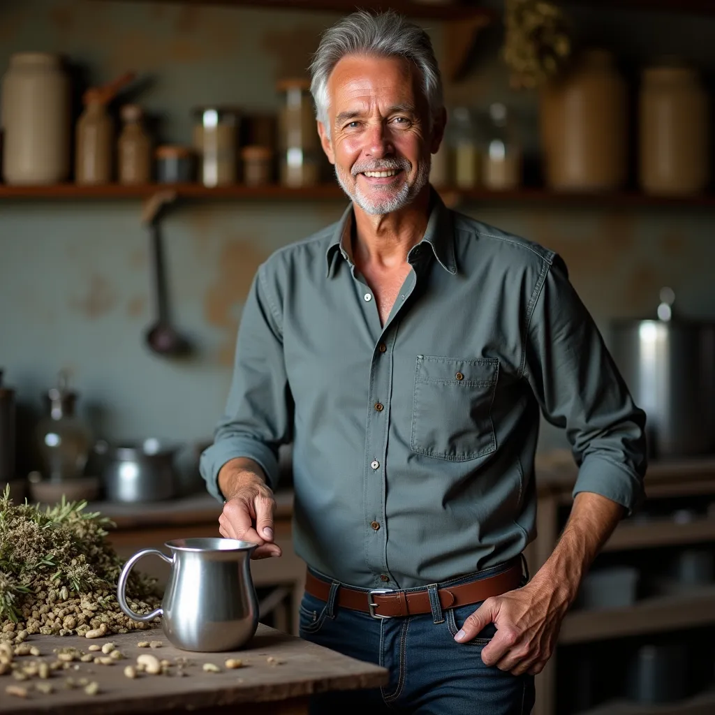 Muškarac koji se opušta uz šalicu čaja na kauču